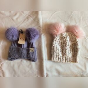 Toddler Girl Beanie Bundle NEW